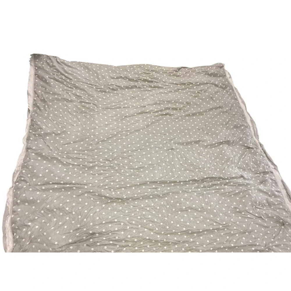 Soft Surroundings Embroidered Reversible Comforter King Size Bedding Cotton Gray